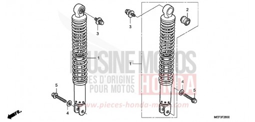 REAR CUSHION FJS400D9 de 2009